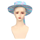 2023 Barbie Movie Barbie Barbie Cosplay Beach Hat Cap Earings Halloween Carnival Costume Accessories